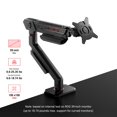thumbnail image 2 of ASUS ROG Bras de Moniteur Ergo (AAS01) - Support de Moniteur avec Gestion des Câbles, Ergonomique, Pivotant, Pivotant, Hauteur Entièrement Réglable, Installation Propre sur Bureau, jusqu'à 39 Pouces*, 23lbs*, VESA 100x100, Ressort Mécanique, 2 of 5