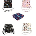 thumbnail image 2 of pitrice Children Chair Seat Booster Baby Raiser Cushion Removable Soft Filling Comfortable Feeding Table Toddler Highchair Pad Black, 2 of 9