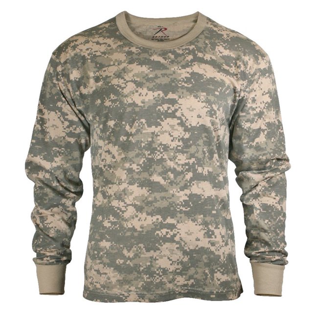 Rothco Long Sleeve Digital Camo T-Shirts - ACU Digital Camo, 3X-Large