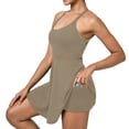 thumbnail image 1 of RXMEKW Robe Simulée Sans Manches Deux Pièces pour Femmes, Robe de Tennis et de Yoga Anti-Scandale à Col Rond, Robe Athlétique Décontractée Unie pour la Course et le Gym, 1 of 6