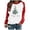Red, variant on VJATTWR My Items Christmas Sweatshirt Women Women's Fashion Christmas Print Long Sleeve Casual Round Neck Sports Sweatshirt Without Hoodie Get it Fast