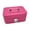 Rose, variante sur Boîte à Billets avec Serrure Étui avec Poignée Supérieure Boîte Souvenir Portable Coffre au Trésor Gris
