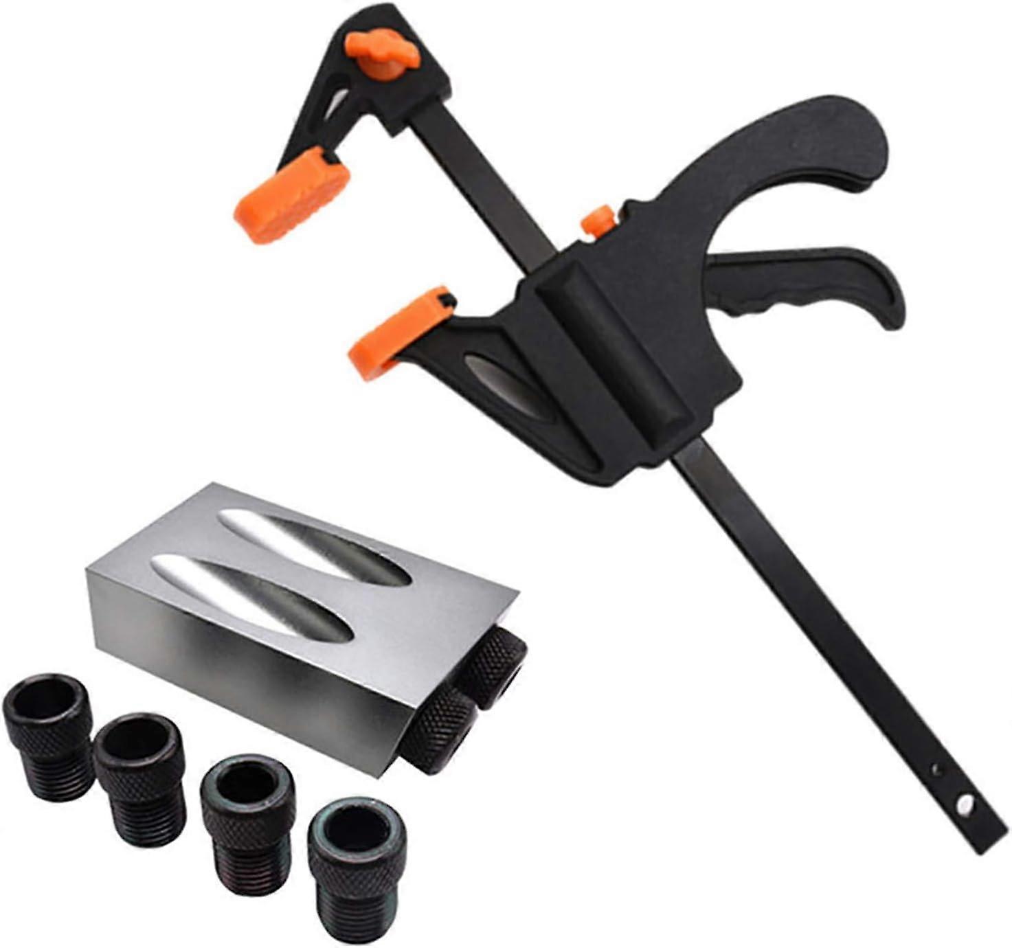Vett 15 Degree Pocket Hole Screw Drilling Jig For Woodworking 8PCS