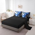 thumbnail image 3 of YST 7-Piece Aesthetic Marble Bedding Set, Modern Abstract Foil Print, Full Size Comforter Set, Stone Pattern Bed Set, 3 of 4