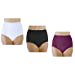 thumbnail image 3 of 3-Pack Women's Maximum Absorbency Reusable Bladder Control Panties White, Black, Plum 4X (Fits Hip: 52-55), 3 of 12