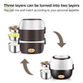 thumbnail image 3 of Amdohai Electric Lunch Box Three layers Stainless Steel Heating Rice Office Worker Plug In Electric Heating Thermal Insulation Lunch Box, 3 of 8