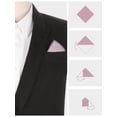 thumbnail image 3 of INSPIRE CHIC Men's Cotton Handkerchiefs Solid Color Pocket Square for Men Lilac One Size, 3 of 4