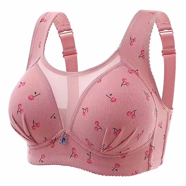Timegard Bras for Women Mesh Adjustable Strap Full Coverage Wireless High Support Comfy Everyday Bras
