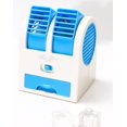 thumbnail image 1 of Mini Portable Mini USB Propellerless Dual Layer Air Conditioning Fan,11*11*13.5CM,Blue, 1 of 3