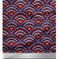 thumbnail image 1 of Soimoi Poly Georgette Fabric Scales Geometric Fabric Prints By Yard 52 Inch Wide, 1 of 3