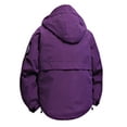 thumbnail image 3 of PEONAVET Mens Jacket Men's Solid Color Waterproof Long Sleeved Hooded Workwear With Multiple Pockets Jacket, 3 of 8