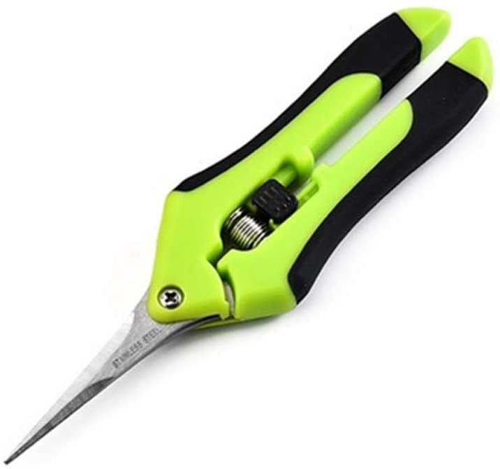 Garden Pruning Shears, Professional Gardening Scissors, High Point Precision Pruning Shears, Stainless Steel Straight Blade Pruning Shears, Hand For Bonsai, Spring Handles
