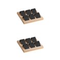 thumbnail image 2 of kurtrusly Wood Earring Card Holder w/ Tray Jewelry Display for Accessory 6 Pair Black 2Set, 2 of 6