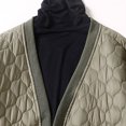 thumbnail image 5 of LSLJS Mode Femmes Cardigan Uni à Col Montant Veste en Duvet Manteau Rembourré, 5 of 5