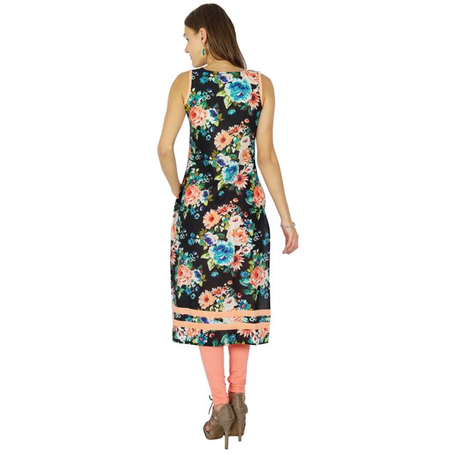 Phagun Kurta Bollywood de Designer Indienne pour Femmes Kurti Ethnique Tunique en Coton Robe