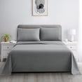 thumbnail image 4 of Marina Decoration 600 Thread Count Ultra Soft Deep Pocket Hotel Standard Solid Bedding Long Staple Percale Cotton All Season Sheet Set with Pillowcase, 4 of 7