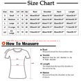 thumbnail image 3 of Leutsin T-shirt Décontracté à Manches Courtes pour Femmes, Col Rond Imprimé, Ample, 3 of 8
