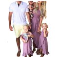 thumbnail image 3 of goowrom Parent-child Off-shoulder Dress with Ruffled Hem Pink Clothing, 3 of 9