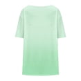 thumbnail image 4 of Plebaso Hauts pour Femmes Grande Taille Manches Courtes Blouses Plissées Décontractées Col Rond Été Tuniques Amples, 4 of 6