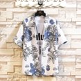 thumbnail image 2 of Birdeem Chemise d'Été Vintage Imprimée pour Hommes Manches Courtes Col Cubain Chemise Style Hawaïen Motif Manches Courtes Col Rabattu Blouse & Chemise, 2 of 8