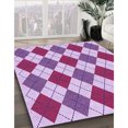 thumbnail image 3 of Ahgly Company Tapis d'Intérieur Lavable en Machine Carré Transitionnel Fleur Rose, 7 Pieds Carré, 3 of 7