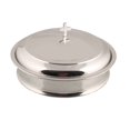 thumbnail image 2 of Mayur Export Plateau de Service Sacré en Acier Inoxydable pour Communion Incluant Assiette Centrale pour Pain avec Couvercle - (Argent/mat), 2 of 3