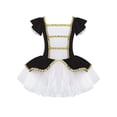 thumbnail image 1 of iiniim Enfants Filles Manches à Volants Robe Tutu de Ballet Justaucorps Halloween Noël Costumes de Danse Robe Noir 16, 1 of 8