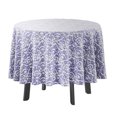thumbnail image 1 of Vargottam Indoor/OutdoorRoundTablecloth 58 InchRoundTablecloth Waterproof PatioTableCloths,Spring/SummerTableCovers For Backyard CircularTable/Bbqs/Picnic -Bluish Violet, 1 of 8
