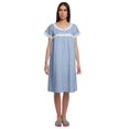 thumbnail image 1 of Moomaya Chemise de Nuit d'Allaitement pour Femmes à Col Rond Imprimée en Popeline de Coton, 1 of 4