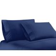 thumbnail image 3 of Bassano 1800 Series Embossed Deep Pocket Sheet Set - Super Soft & Wrinkle Free - Luxurious Bed Sheets Set (California King, Navy), 3 of 3