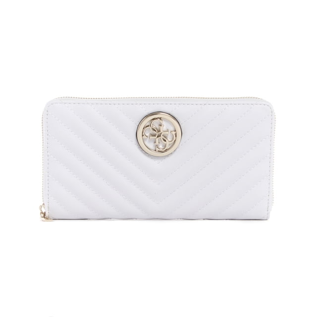 Guess Women's Blakely Cheque Organizer Wallet - White