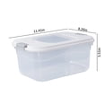 thumbnail image 3 of Chmadoxn Kitchen Gadgets, Kitchen Accessories, Rice Sealed Bucket Transparent Rice Bucket 10 Pounds Of Rice Storage Bucket Insect-proof Plastic Rice Box Rice Tank Flour Storage Bucket pail of rice, 3 of 7
