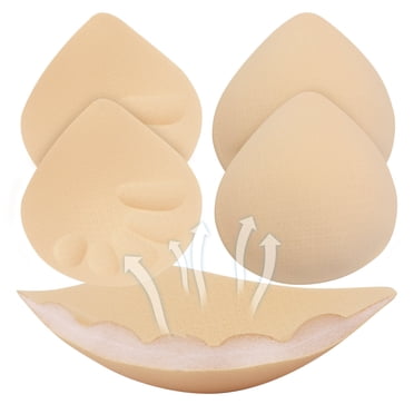 Nimiah 2 Pairs Bra Pads Inserts, Removable Bra Pads Sewn Padded for Sports Bra C/D Cup