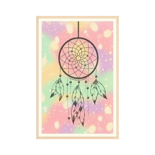 fastboy Dream Catcher DIY Rhinestone Painting Cross-stitch Embroidery Needlework Decor Pictures Stitchwork Drawings Gallery