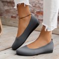 thumbnail image 2 of Kcodviy Chaussures Respirantes Unies pour Femmes, Décontractées, à Enfiler, Tricotées, Bout Rond, Plates, pour Femmes, Chaussures d'Été Décontractées, Chaussures Décontractées Confortables, 2 of 8