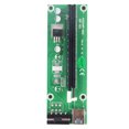 thumbnail image 1 of yingyy Wholesale VER003 USB 3 .0 PCI -E pci e Riser 1X 4x 8x 16x Extender Riser Adapter Card SATA 15pin Male to 6pin Power Cable Green 30CM 1Set, 1 of 6
