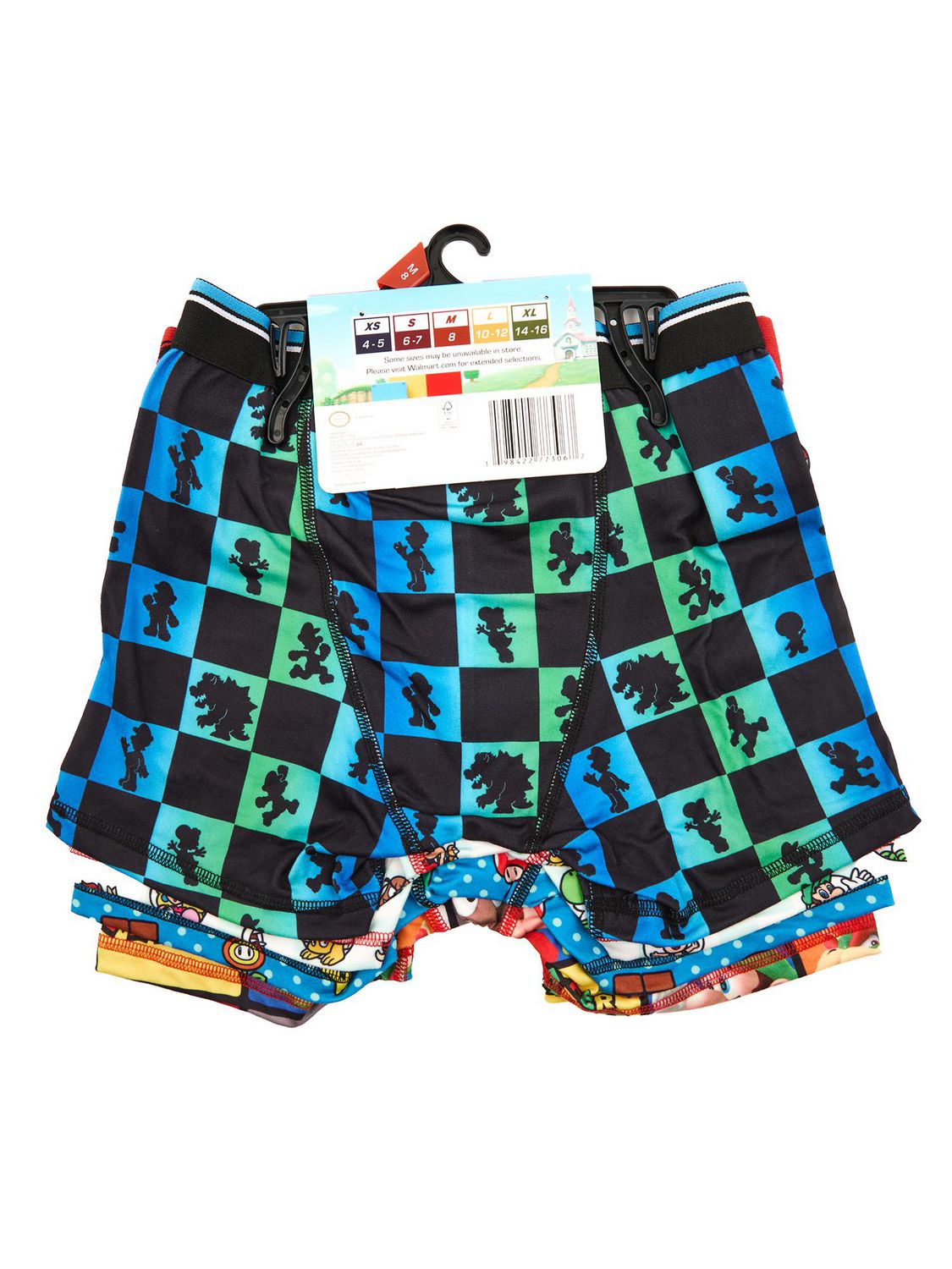 Super Mario Boys' 4-Pack Boxer Briefs