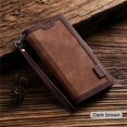 thumbnail image 1 of Luxury Retro Leather Magnetic Wallet Case Card Holder Stand Phone Cover Coque For iPhone 12 (Brown), 1 of 9