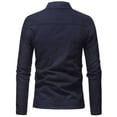 thumbnail image 4 of Pisexur Jean Jacket Men's Lapel Slimfit Solid Color Pocket Button Long Sleeve Jacket Denim Jacket for Men Fall Jackets for Men, 4 of 4