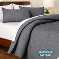 thumbnail image 2 of Bare Home Down Alternative Comforter Set - 3-Pieces - All Seasons - Oversized Queen, Heather Gray, 2 of 5
