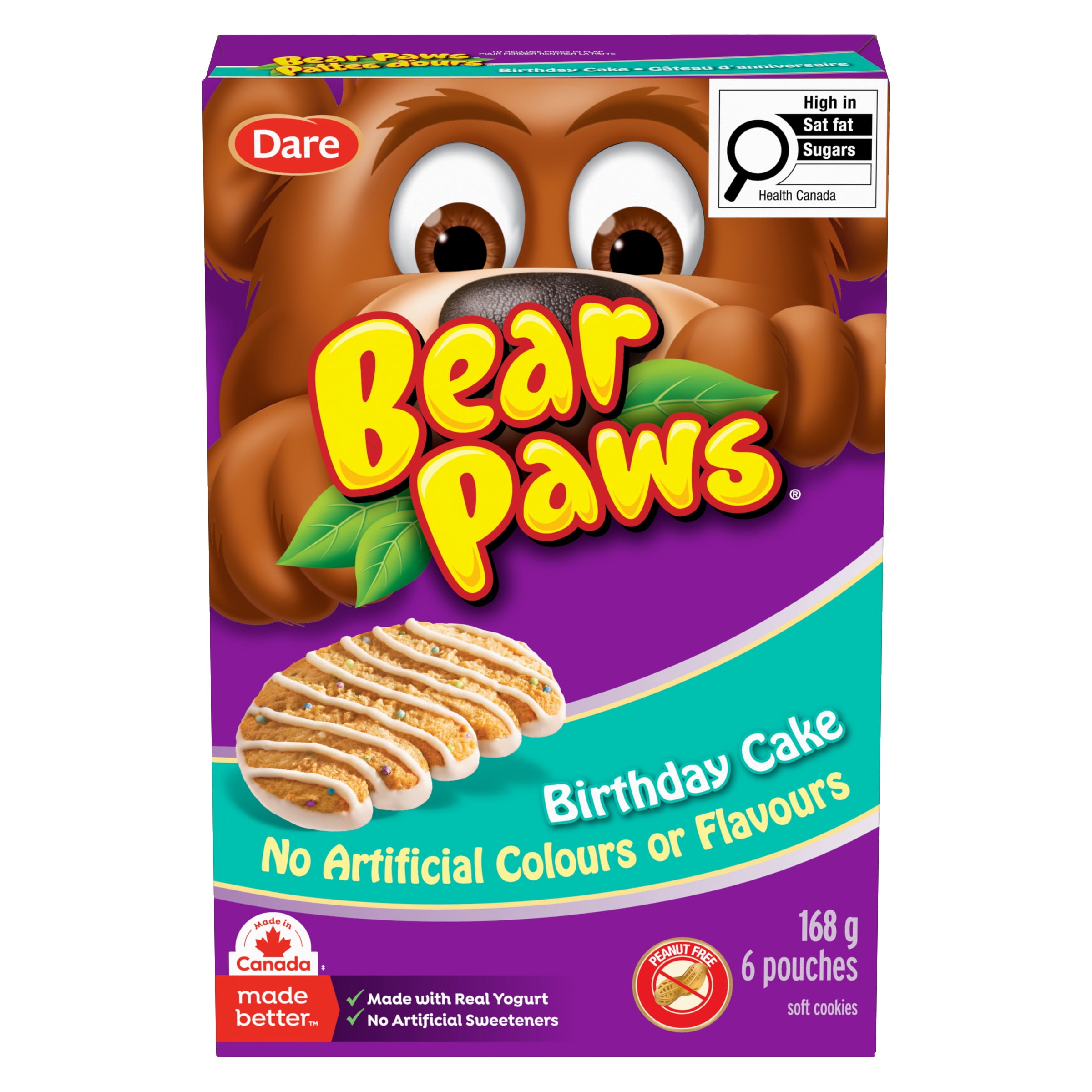 Bear Paws Birthday Cake Cookies, Dare