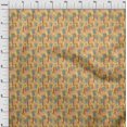 thumbnail image 4 of oneOone Cotton Poplin Twill Yellow Fabric Tropical Craft Projects Decor Fabric Printed By The Yard 56 Inch Wide, 4 of 5