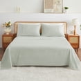 thumbnail image 1 of Kingrest 100% Cotton King Sheet Set - 4 Piece Lightweight & Cooling Bed Sheets, 16 Inch Deep Pocket, Breathable Percale Bedding, Soft & Durable Luxury Sheets (Sage Green), 1 of 9