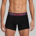 thumbnail image 2 of Mens Underwear Boxer Briefs Mid Length Mid Waist Weekday Underwear Boxers Shorts Pink M, 2 of 4