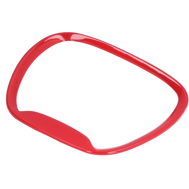 Steering Wheel Frame, Delicate ABS Plastic Steering Wheel Cover Trim For Car Black,Red,Carbon Fiber Style