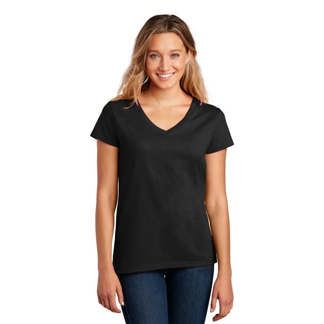District T-Shirt Col en V pour Femmes DT8001