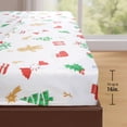 thumbnail image 3 of Hitime Full Size 4-Piece Christmas Sheet Set - Ultra Soft & Breathable Polyester Bed Sheets, All Season Cooling Bedding with Deep Pockets, Wrinkle & Fade Resistant (Christmas Cartoon Pattern), 3 of 7