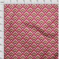 thumbnail image 3 of oneOone Cotton Poplin Fabric Argyle Style Ikat Print Fabric BTY 56 Inch Wide, 3 of 4