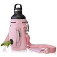 thumbnail image 1 of Made Easy Kit Water Bottle Carrier with Pocket for Dog Poop Waste Bags and Adjustable Padded Shoulder Strap, 1 of 1