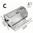 thumbnail image 2 of Danhjin Cage de Gril en Maille, Grille de Barbecue Cylindrique, Support de Barbecue Roulant, Cage de Barbecue pour Barbecue Extérieur, Ensembles d'Outils de Barbecue, 2 of 2